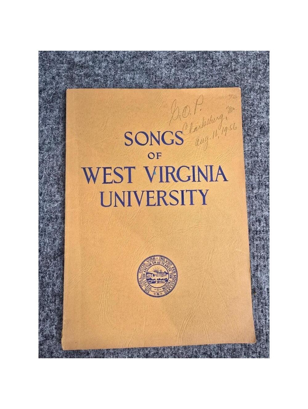 Vtg 1934 Songs Of West Virginia University WVU Songbook WVU Mountaineers